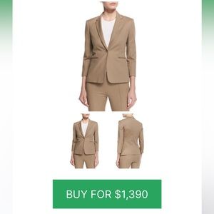 NWT The Row Remy blazer in Sepia